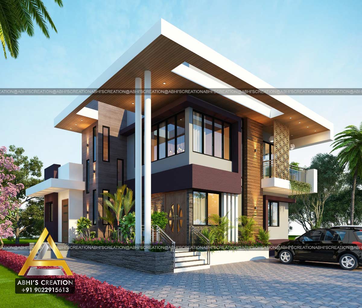 3D Bungalow Rendering | Bungalow Elevation Services