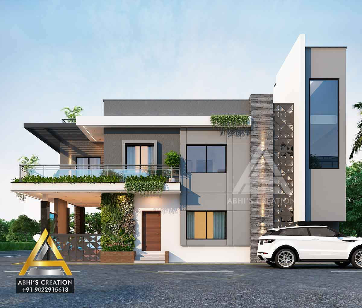 3D Bungalow Rendering | Bungalow Elevation Services
